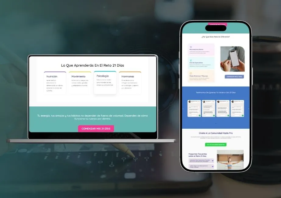 Diseño de Landing Page en Medellín - Amedik Marketing Médico - Landing page para vender productos