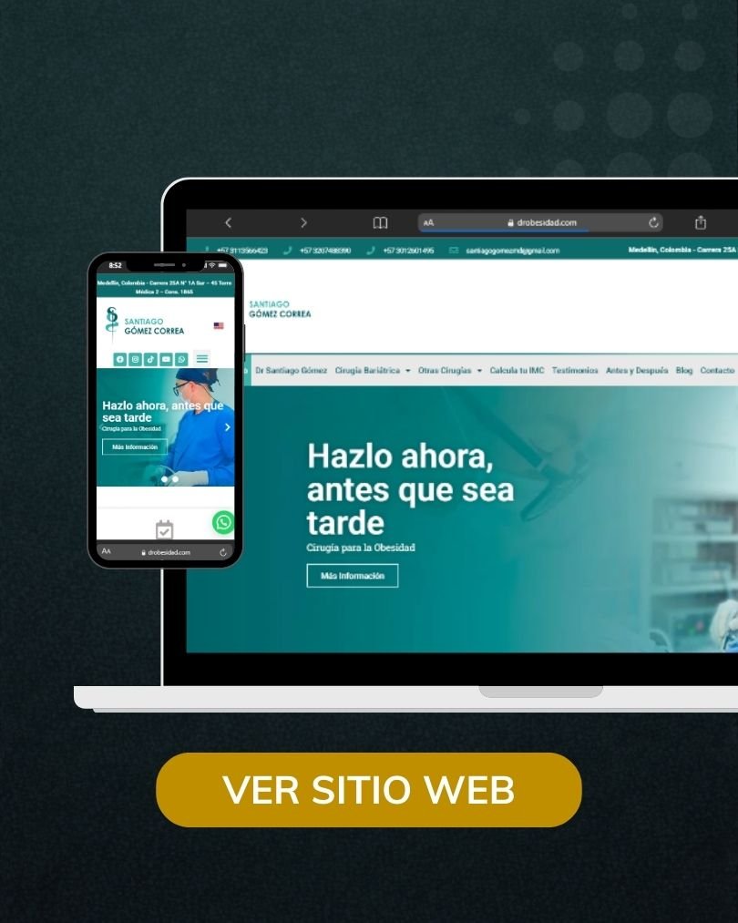 Páginas web médicos - Agencia de Marketing Médico en Colombia - Dr. Obesidad