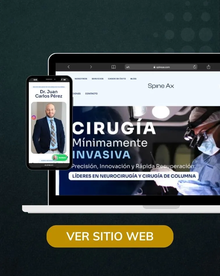 Páginas web para médicos - Agencia de Marketing Médico en Colombia - Spineax