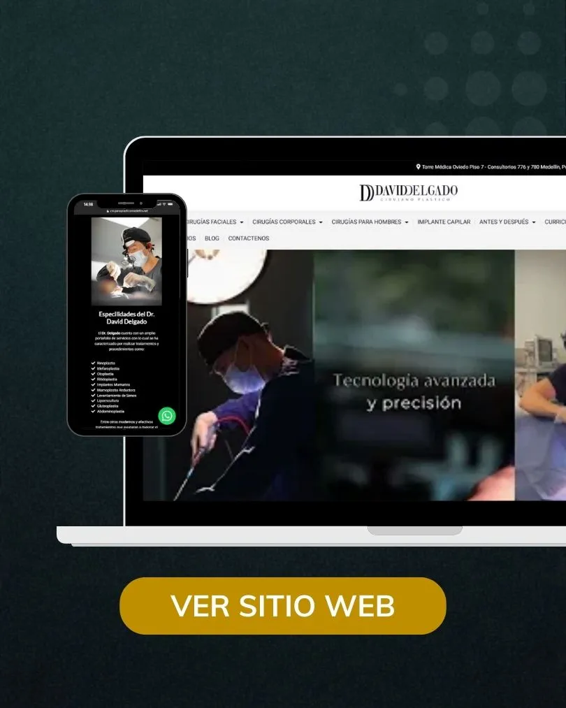 Sitios web para doctores - Agencia de Marketing Médico en Colombia - Cirujano Plástico Medellín. NET