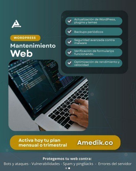 Mantenimiento a página web en Colombia - Agencia de marketing Amedik