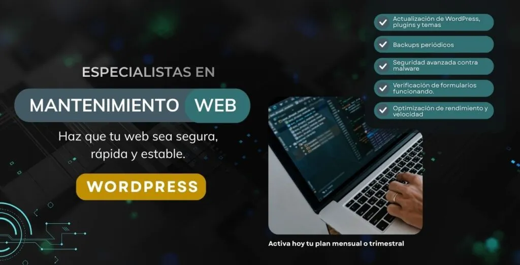Servicio mantenimiento web