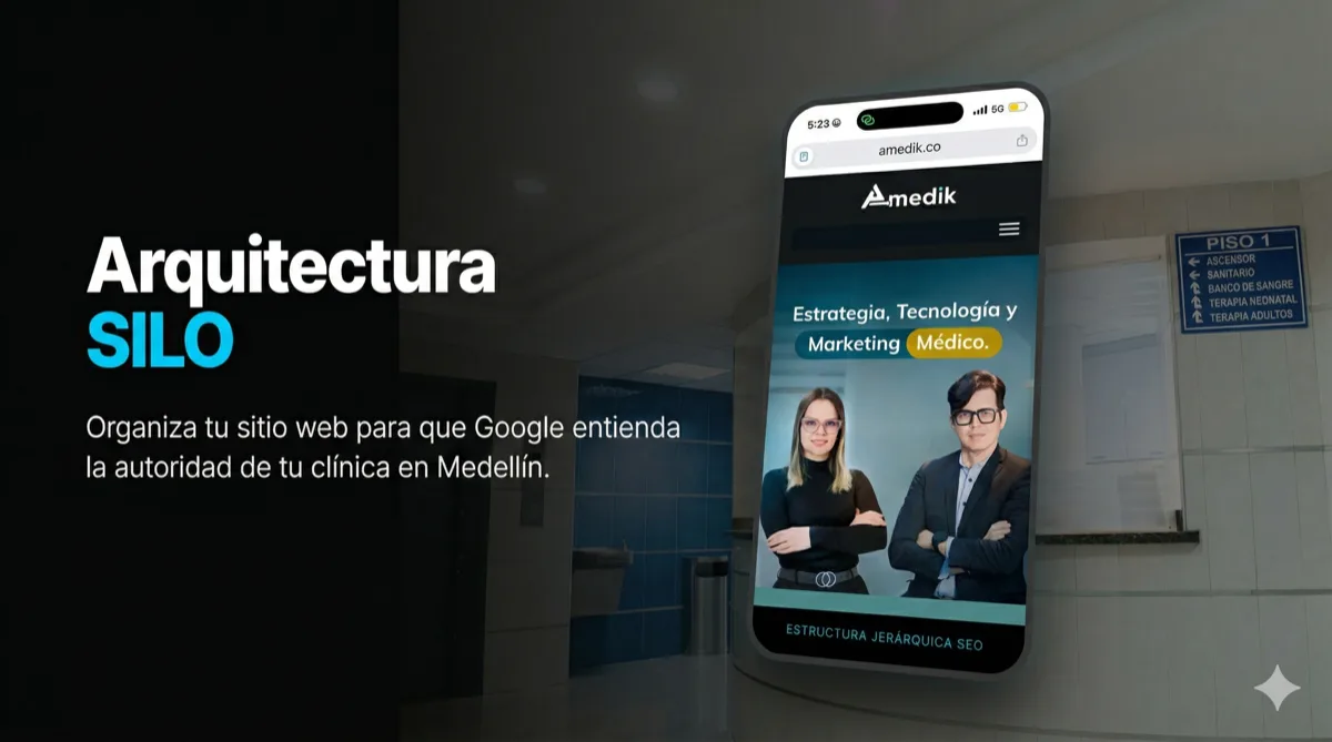 Arquitectura SILO para clínicas en Medellín - organización web para Google