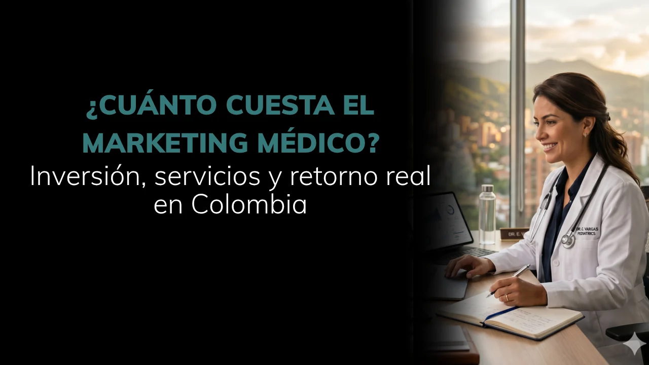 Cuánto cuesta el marketing médico en Colombia: inversión, servicios y retorno real — Amedik