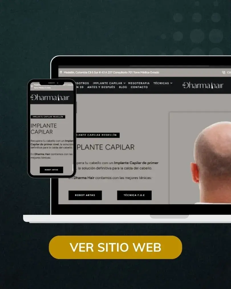 Páginas web para médicos y clínicos-Amedik - Dharma Hair