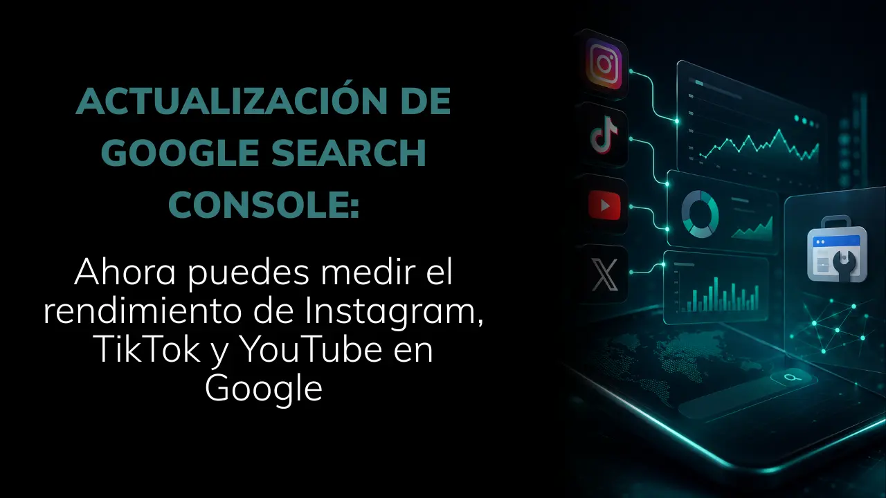 Actualización de GSC - Mide las métricas de tus redes sociales - Amedik - Colombia